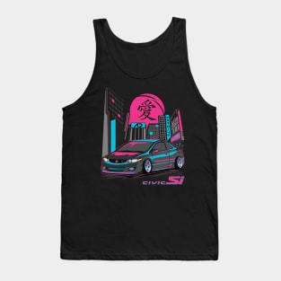 Black Honda Civic Si Tank Top